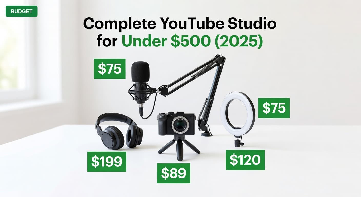 Complete YouTube Studio for Under $500 (2025)