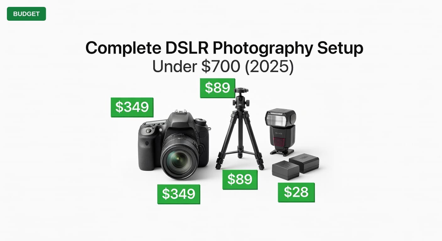 Complete DSLR Photography Setup Under $700 (2025)