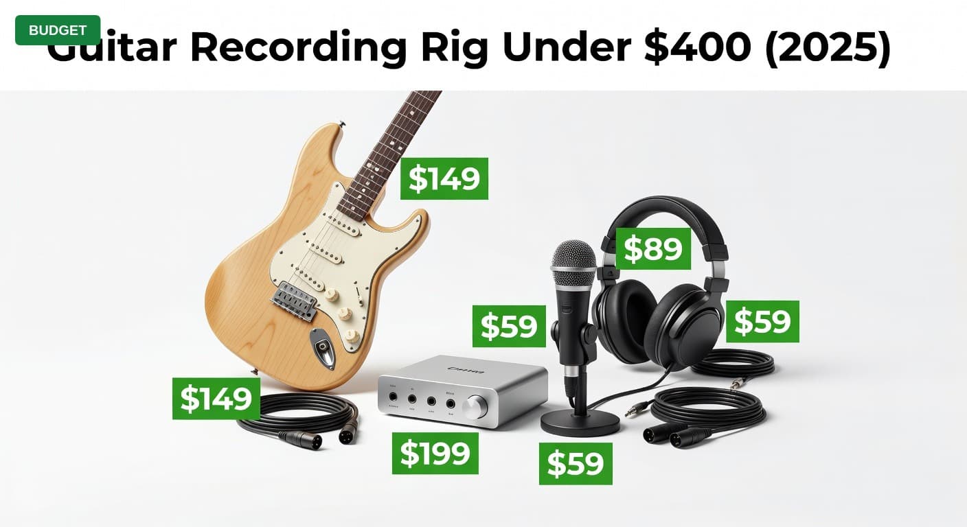 Guitar Recording Rig Under $400 (2025)