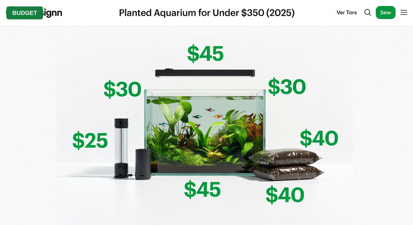 Planted Aquarium for Under $350 (2025)