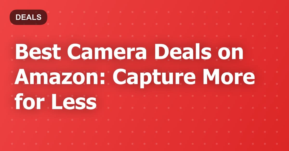 Best Camera Deals: Action Cams, Mirrorless & More on Epic Sale!