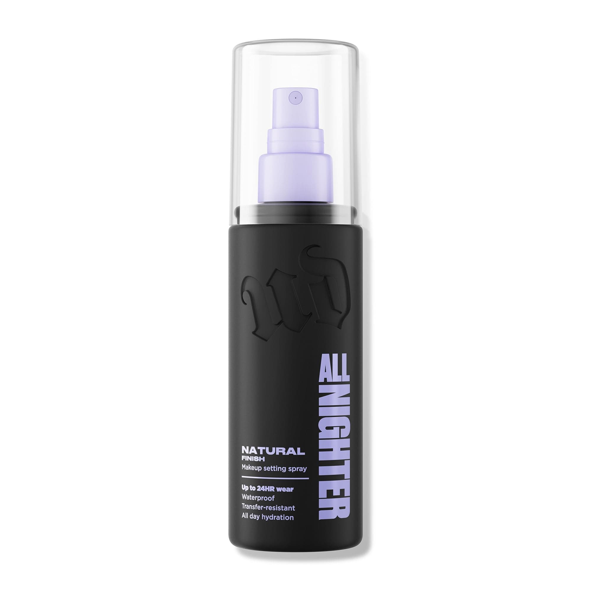 Urban Decay All Nighter Waterproof Makeup Setting Spray - Natural Finish, Up to 24HR Wear, Ultra-Fine Facial Mist, Hydrating Foundation Face Primer, Smudge-Proof, Transfer-Resistant, with Glycerin 4 Fl Oz