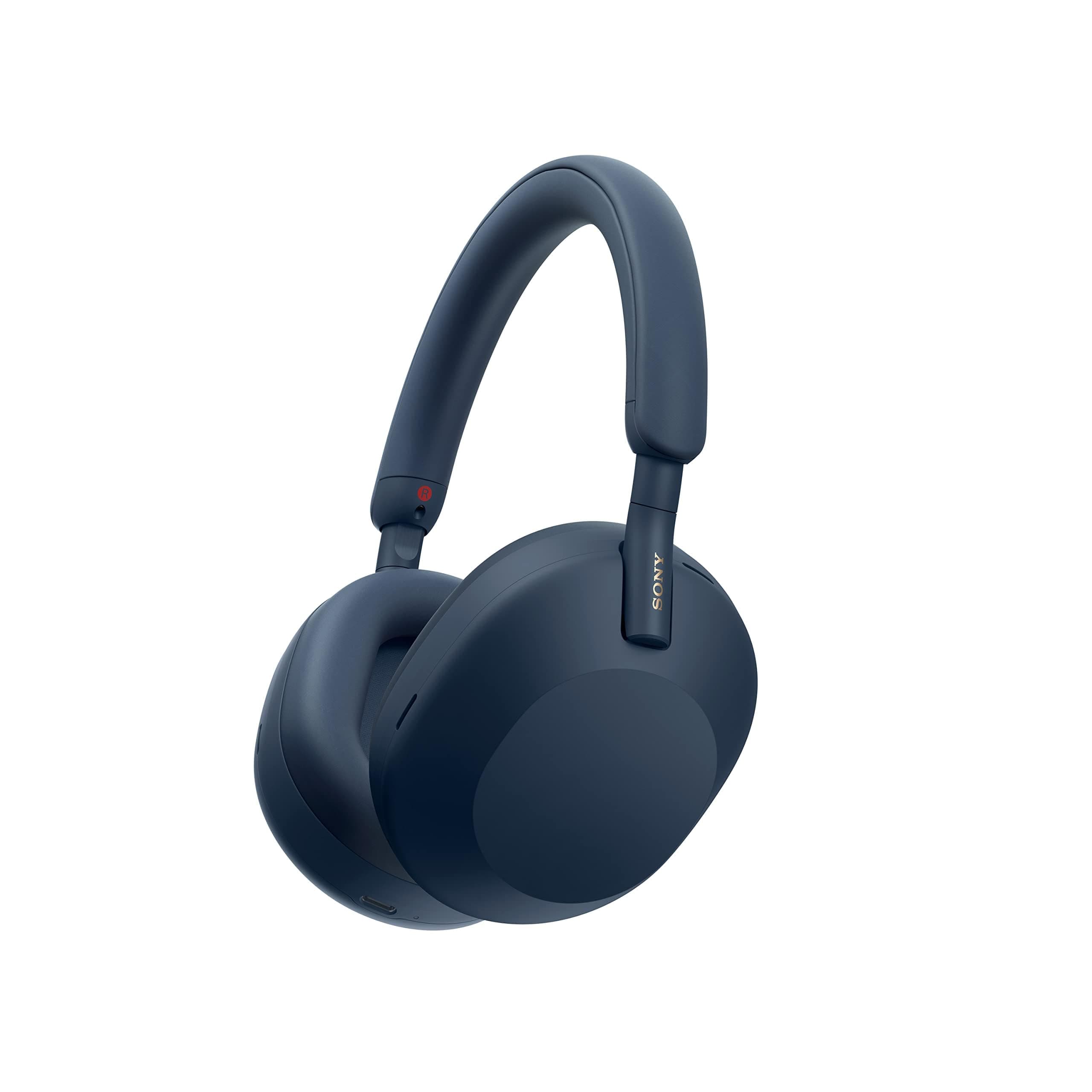 Sony WH-1000XM5 Premium Noise Canceling Headphones, Auto NC Optimizer, 30-Hour Battery, Alexa Voice Control, Midnight Blue