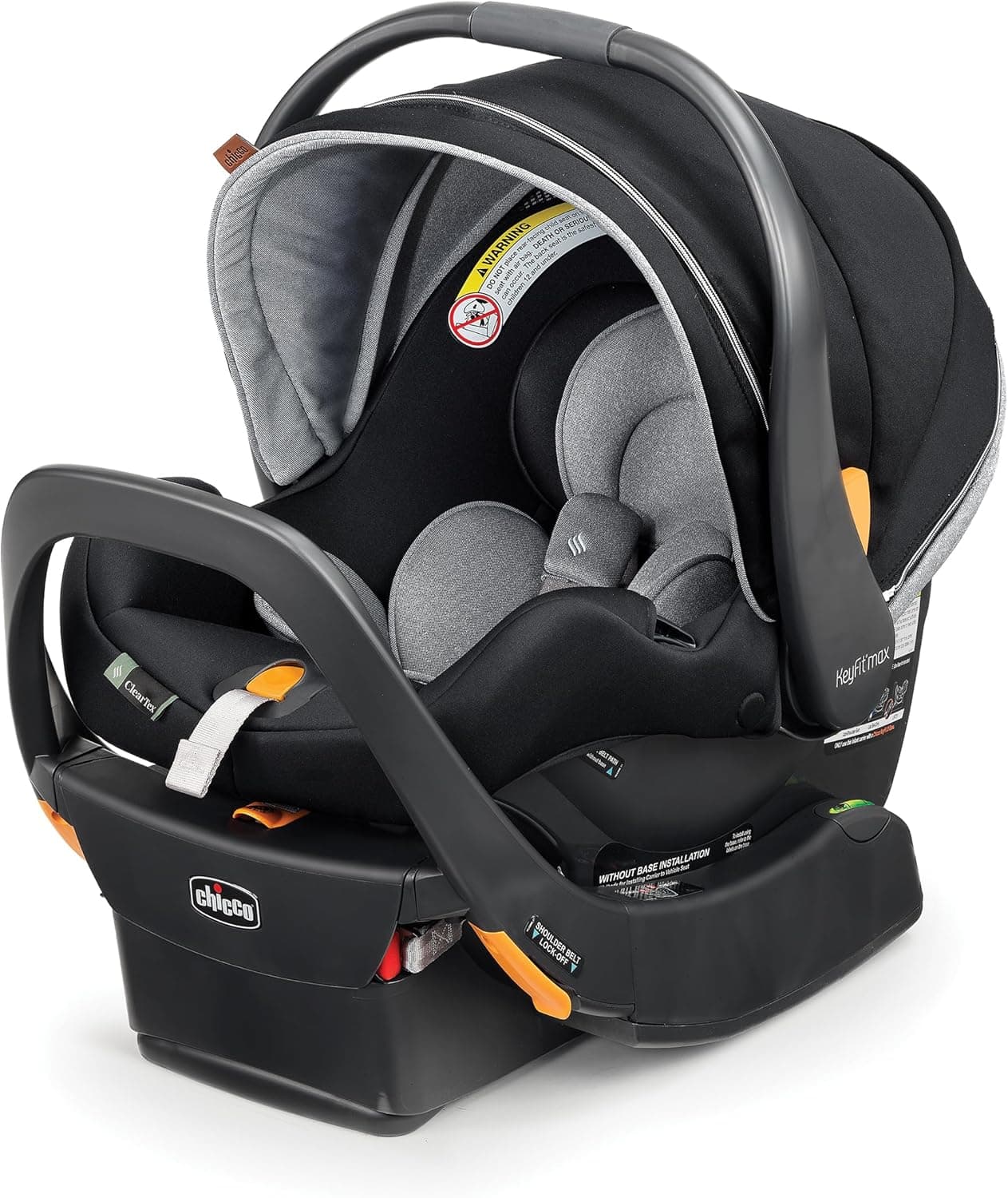 Chicco KeyFit® Max ClearTex® Infant Car Seat and Base, Rear-Facing Seat for Infants Apex KeyFit Max Zip Cleartex